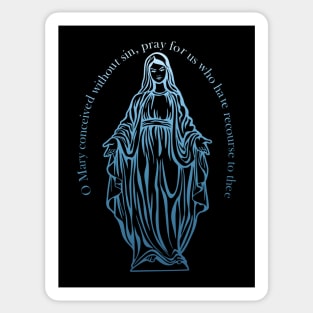 Miraculous Medal - O Mary Pray For Us Sticker